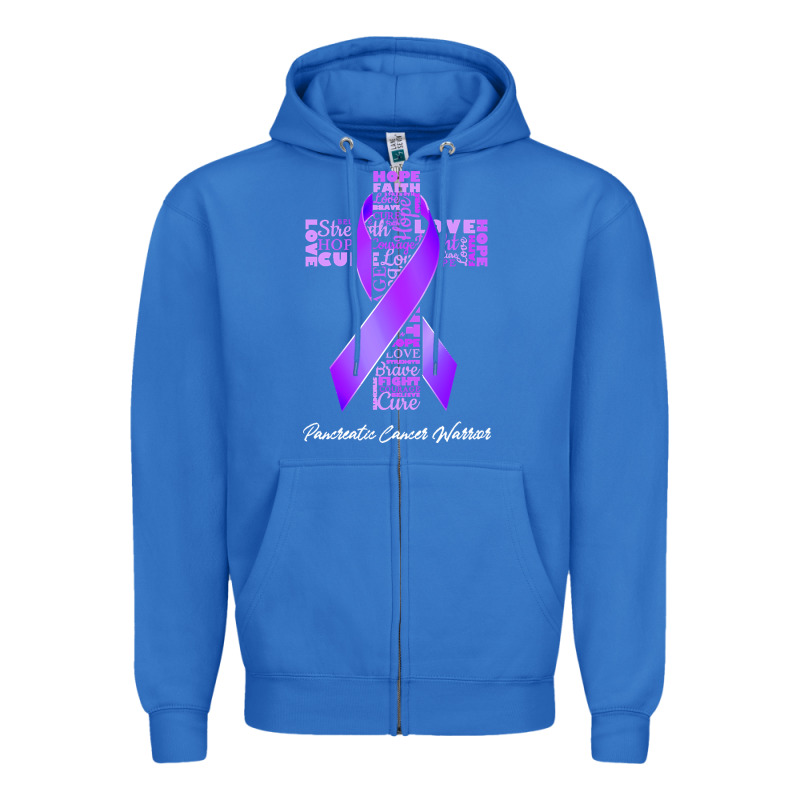 Pancreatic Cancer T Shirtfaith Hope Love Pancreatic Cancer Warrior T S Zipper Hoodie by linhVisuals | Teevron