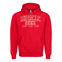 Red miracle on ice Zipper Hoodie - linhVisuals