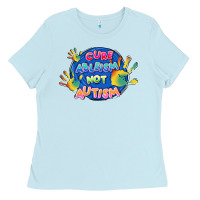 Baby Blue Cure ableism not Autism Ladies Tee - FaDigitalArtStudio