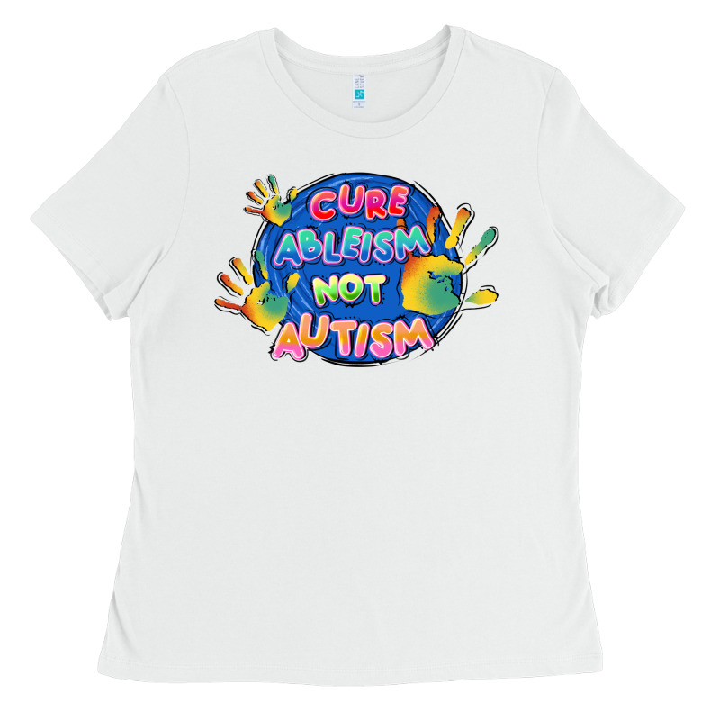 Cure Ableism Not Autism Ladies Tee by FaDigitalArtStudio | Teevron