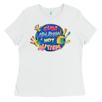 White Cure ableism not Autism Ladies Tee - FaDigitalArtStudio