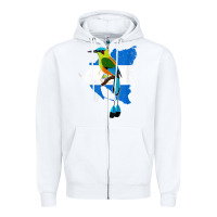 White nicaragua guardabarranco, nicaragua t shirt Zipper Hoodie - linhVisuals