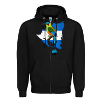 Black nicaragua guardabarranco, nicaragua t shirt Zipper Hoodie - linhVisuals