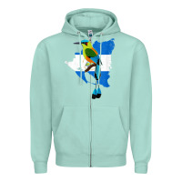 Seafoam nicaragua guardabarranco, nicaragua t shirt Zipper Hoodie - linhVisuals