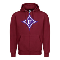 Burgundy furma Zipper Hoodie - linhVisuals