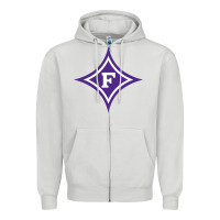 Dove Grey furma Zipper Hoodie - linhVisuals