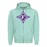 Seafoam furma Zipper Hoodie - linhVisuals