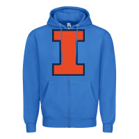 True Royal illinois Zipper Hoodie - linhVisuals