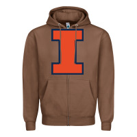 Chestnut illinois Zipper Hoodie - linhVisuals