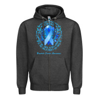 Charcoal Heather prostate cancer awareness t shirtprostate cancer awareness we don't kn Zipper Hoodie - linhVisuals