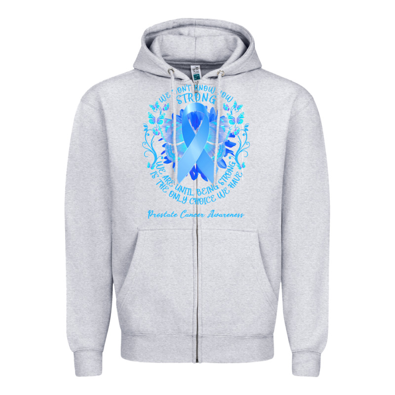 Prostate Cancer Awareness T Shirtprostate Cancer Awareness We Don't Kn Zipper Hoodie by linhVisuals | Teevron