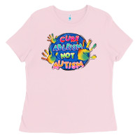 Bubblegum Pink Cure ableism not Autism Ladies Tee - FaDigitalArtStudio