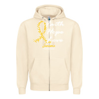 Sandshell sarcoma awareness t  shirt sarcoma awareness faith hope love   in this Zipper Hoodie - linhVisuals
