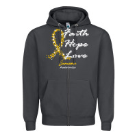 Smoke sarcoma awareness t  shirt sarcoma awareness faith hope love   in this Zipper Hoodie - linhVisuals