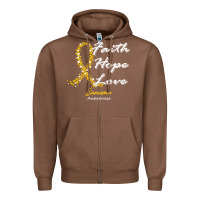 Chestnut sarcoma awareness t  shirt sarcoma awareness faith hope love   in this Zipper Hoodie - linhVisuals