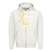 Oatmeal Heather sarcoma awareness t  shirt sarcoma awareness faith hope love   in this Zipper Hoodie - linhVisuals