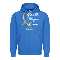 True Royal sarcoma awareness t  shirt sarcoma awareness faith hope love   in this Zipper Hoodie - linhVisuals
