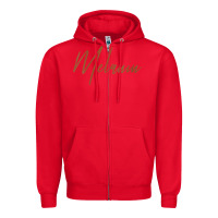 Red womens melanin for black history v neck t shirt Zipper Hoodie - linhVisuals