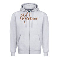 Heather Grey womens melanin for black history v neck t shirt Zipper Hoodie - linhVisuals