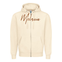 Sandshell womens melanin for black history v neck t shirt Zipper Hoodie - linhVisuals
