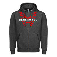 Charcoal Heather Benchmade Zipper Hoodie - linhVisuals