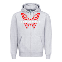 Heather Grey Benchmade Zipper Hoodie - linhVisuals