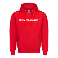 Red Benchmade Zipper Hoodie - linhVisuals