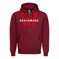 Burgundy Benchmade Zipper Hoodie - linhVisuals