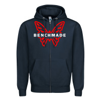 Navy Benchmade Zipper Hoodie - linhVisuals