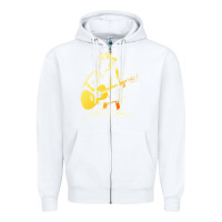 White Kenny Chesney Fresh Design Zipper Hoodie - linhVisuals