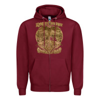 Burgundy kenny chesney vintage art Zipper Hoodie - linhVisuals