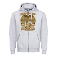 Heather Grey kenny chesney vintage art Zipper Hoodie - linhVisuals