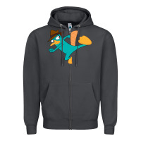 Smoke perry the platypus Zipper Hoodie - linhVisuals