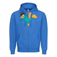 True Royal perry the platypus Zipper Hoodie - linhVisuals