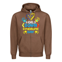 Chestnut world down syndrome day t shirt support and awareness 3.21 t shirt Zipper Hoodie - linhVisuals