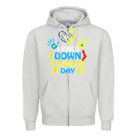 Dove Grey world down syndrome day t shirt support and awareness 3.21 t shirt Zipper Hoodie - linhVisuals