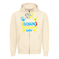 Sandshell world down syndrome day t shirt support and awareness 3.21 t shirt Zipper Hoodie - linhVisuals