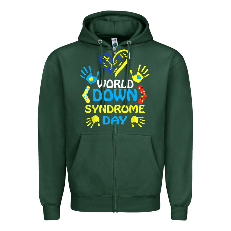 World Down Syndrome Day T Shirt Support And Awareness 3.21 T Shirt Zipper Hoodie by linhVisuals | Teevron