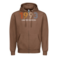 Chestnut retro 29 years vintage 1993 limited edition 29th birthday t shirt Zipper Hoodie - linhVisuals