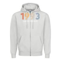 Dove Grey retro 29 years vintage 1993 limited edition 29th birthday t shirt Zipper Hoodie - linhVisuals