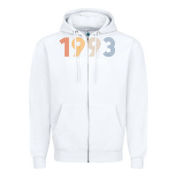 White retro 29 years vintage 1993 limited edition 29th birthday t shirt Zipper Hoodie - linhVisuals