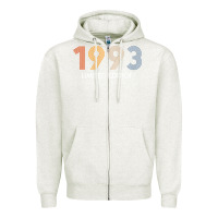 Oatmeal Heather retro 29 years vintage 1993 limited edition 29th birthday t shirt Zipper Hoodie - linhVisuals
