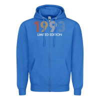 True Royal retro 29 years vintage 1993 limited edition 29th birthday t shirt Zipper Hoodie - linhVisuals