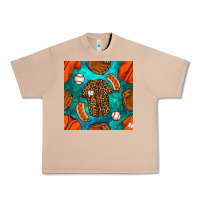 Burro baseball leopard uniform and hotdog with gemstone seamless pattern Urban Heavy Tee - BundleAndBundleShop