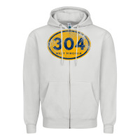 Dove Grey 304 west virginia home t shirt Zipper Hoodie - linhVisuals