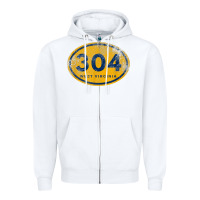 White 304 west virginia home t shirt Zipper Hoodie - linhVisuals