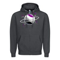 Smoke asexual outer space planet ace pride t shirt Zipper Hoodie - linhVisuals