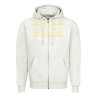 Oatmeal Heather may the lord be with you by jesus surfed apparel co premium t shirt Zipper Hoodie - linhVisuals