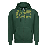 May The Lord Be With You By Jesus Surfed Apparel Co Premium T Shirt Zipper Hoodie | Teevron