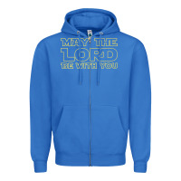 True Royal may the lord be with you by jesus surfed apparel co premium t shirt Zipper Hoodie - linhVisuals